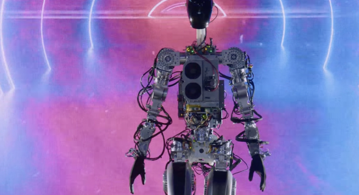 Tesla naživo představila první prototypy svého robota Optimus. foto: Tesla