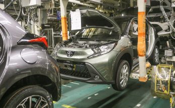 Výroba modelu Toyota Aygo v kolínské továrně Toyota. foto: Toyota