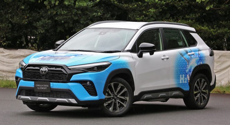 Prototyp vodíkového auta Toyota Corolla Cross Hydrogen Concept. foto: Toyota