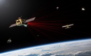 Vizualizace funkce LiDARu na družici TROLL společnosti TRL Space. foto: TRL Space