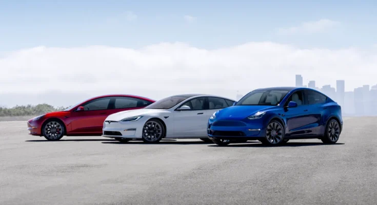 Elektromobily Tesla Model S, Model 3 a Model Y. foto: Tesla