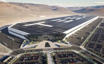 Takhle má Gigatovárna Nevada vypadat po dokončení podle nejnovějšího renderu. foto: Tesla