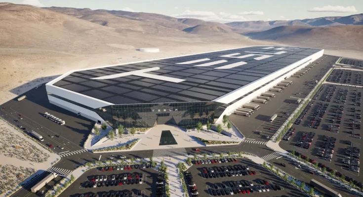 Takhle má Gigatovárna Nevada vypadat po dokončení podle nejnovějšího renderu. foto: Tesla