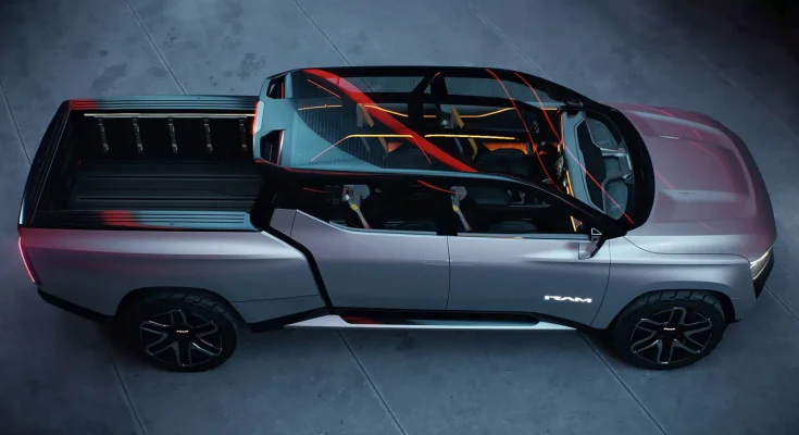 Koncept elektromobilu Ram 1500 Revolution se představil na veletrhu CES 2023. foto: Stellantis