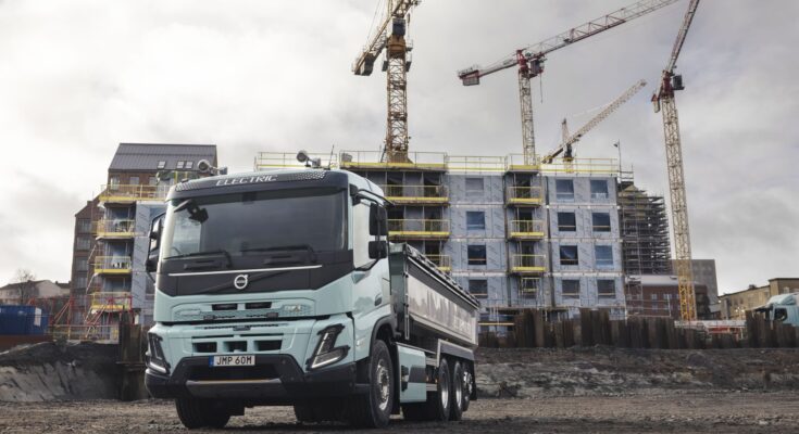Volvo Trucks nově nabízí i nákladní elektromobily vhodné pro stavebnictví. foto: Volvo Trucks