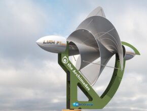 Větrná turbína Archimedes najde využití jak doma, tak ve veřejném prostoru, např. na sloupech veřejného osvětlení věžích mobilního signálu nebo v kombinaci se solárními panely. foto: Respect/Archimedes
