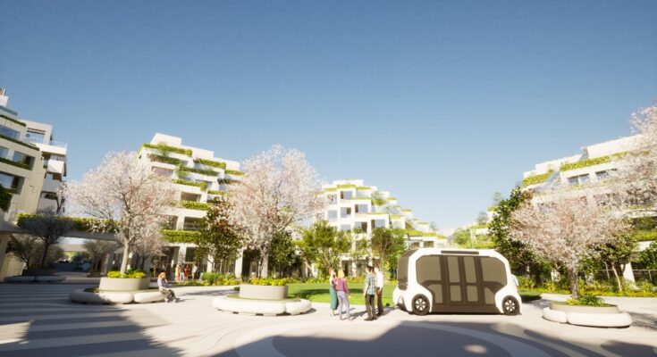Takhle má vypadat město budoucnosti značky Toyota - tzv. Woven City. foto: Toyota