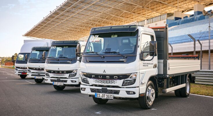 Slavnostní zahájení výroby nové generace modelu FUSO eCanters v montážním závodě společnosti Mitsubishi Fuso Truck Europe („MFTE“) v portugalském Tramagalu. foto: Daimler
