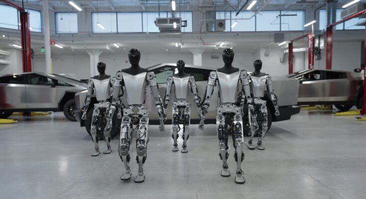 Humanoidní roboti Tesla Optimus mají být především průmyslovými pomocníky. foto: Tesla