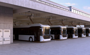 Nabíjecí řešení ABB v autobusovém depu. foto: ABB