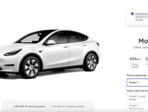 Nákup elektromobilu Tesla Model Y online. foto: vlastní