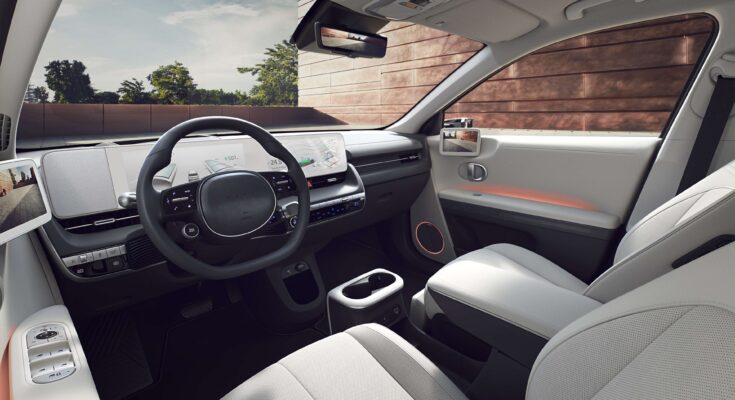 Bezpečnostní výbavu modelu IONIQ 5 rozšíří digitální vnitřní zpětné zrcátko. foto: Hyundai