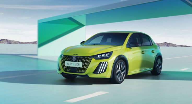 Nový facelift vozů Peugeot 208 a elektromobilů Peugeot e-208 přináší ikonický oblý design. foto: Peugeot