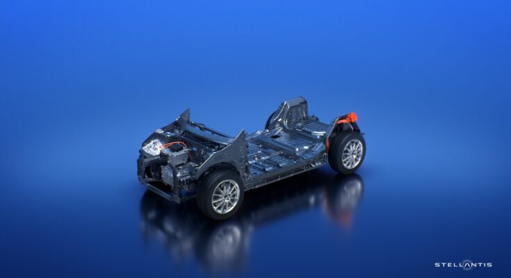 Nová elektromobilní platforma STLA Medium společnosti Stellantis. foto: Stellantis