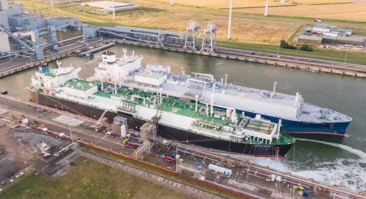 Terminál Eemshaven, kam míří také LNG tankery se zemním plynem pro Česko. foto: ČEZ