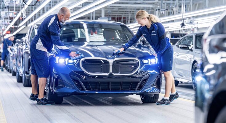 Výroba elektromobilů BMW i5. foto: BMW