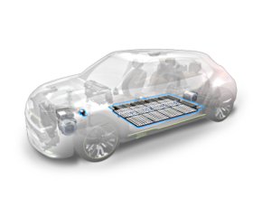 Umístění chladiče baterie v elektromobilu. foto: Valeo