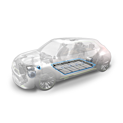 Umístění chladiče baterie v elektromobilu. foto: Valeo