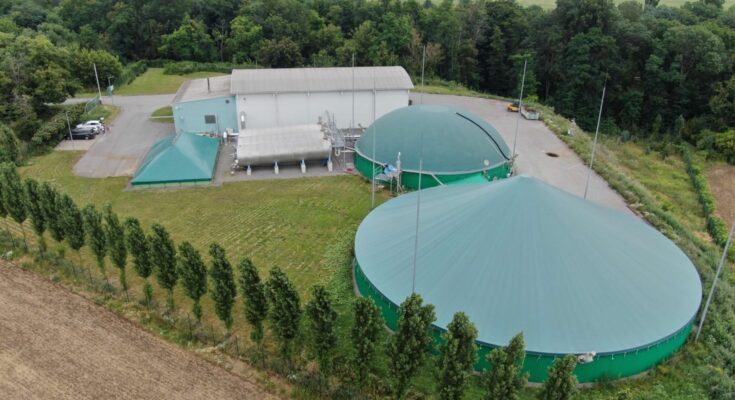 Bioplynová stanice Skupiny EFG ve Vyškově před rozšířením. foto: EFG