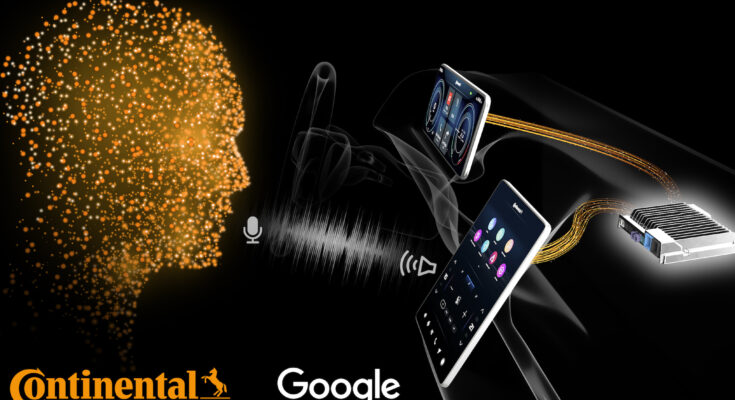 Continental je jedním z prvních dodavatelů pro automotive na světě, který začlení technologii umělé inteligence Google Cloud přímo do počítače ve voze. foto: Continental, Google