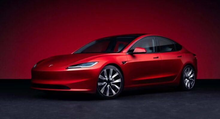 Nový facelift elektromobilu Tesla Model 3. foto: Tesla