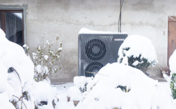 Tepelné čerpadlo Schlieger v zimě. foto: Schlieger