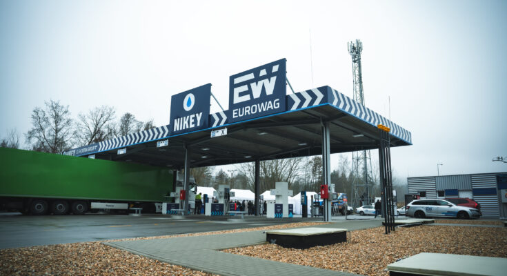 Biopalivo HVO100 lze nově tankovat na čerpací stanici Jihlava Truck Park na trase dálnice D1. foto: Eurowag