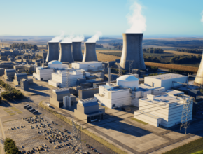 Vizualizace nového jaderného bloku EPR 1200 v jaderné elektrárně Dukovany. foto: EDF