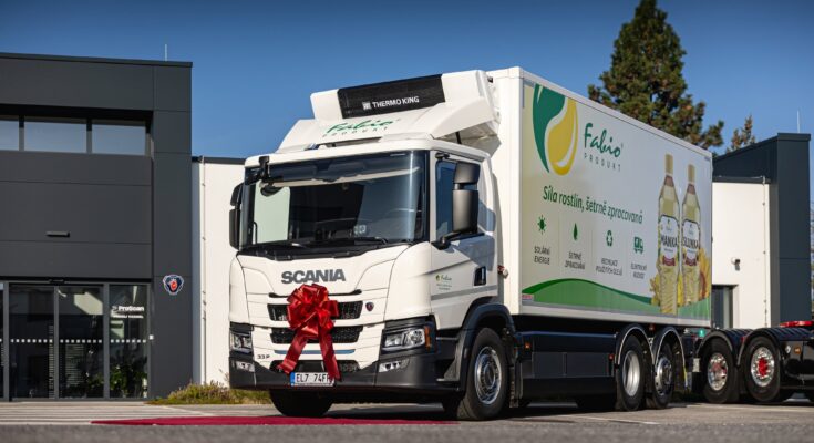 Scania 33 P bude rozvážet známé rostlinné oleje bez lokálních emisí. foto: Scania